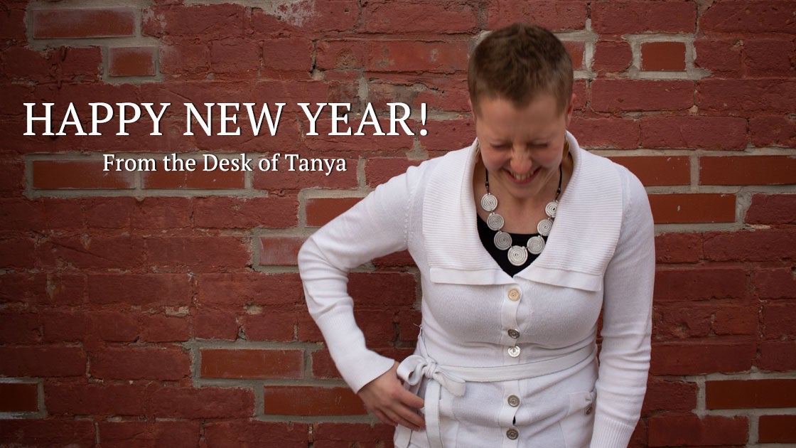 Happy New Year, Tanya laughing