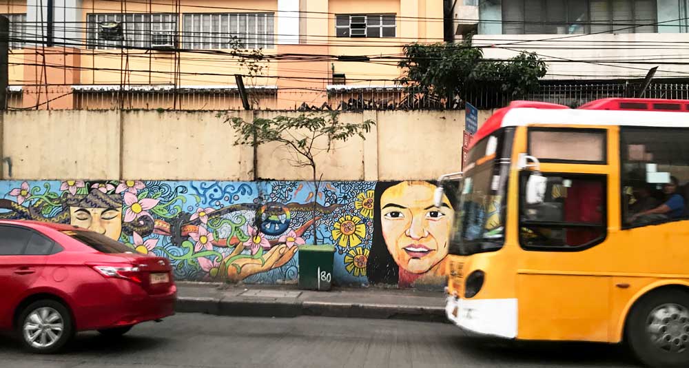 Painted Graffiti wall Philippines