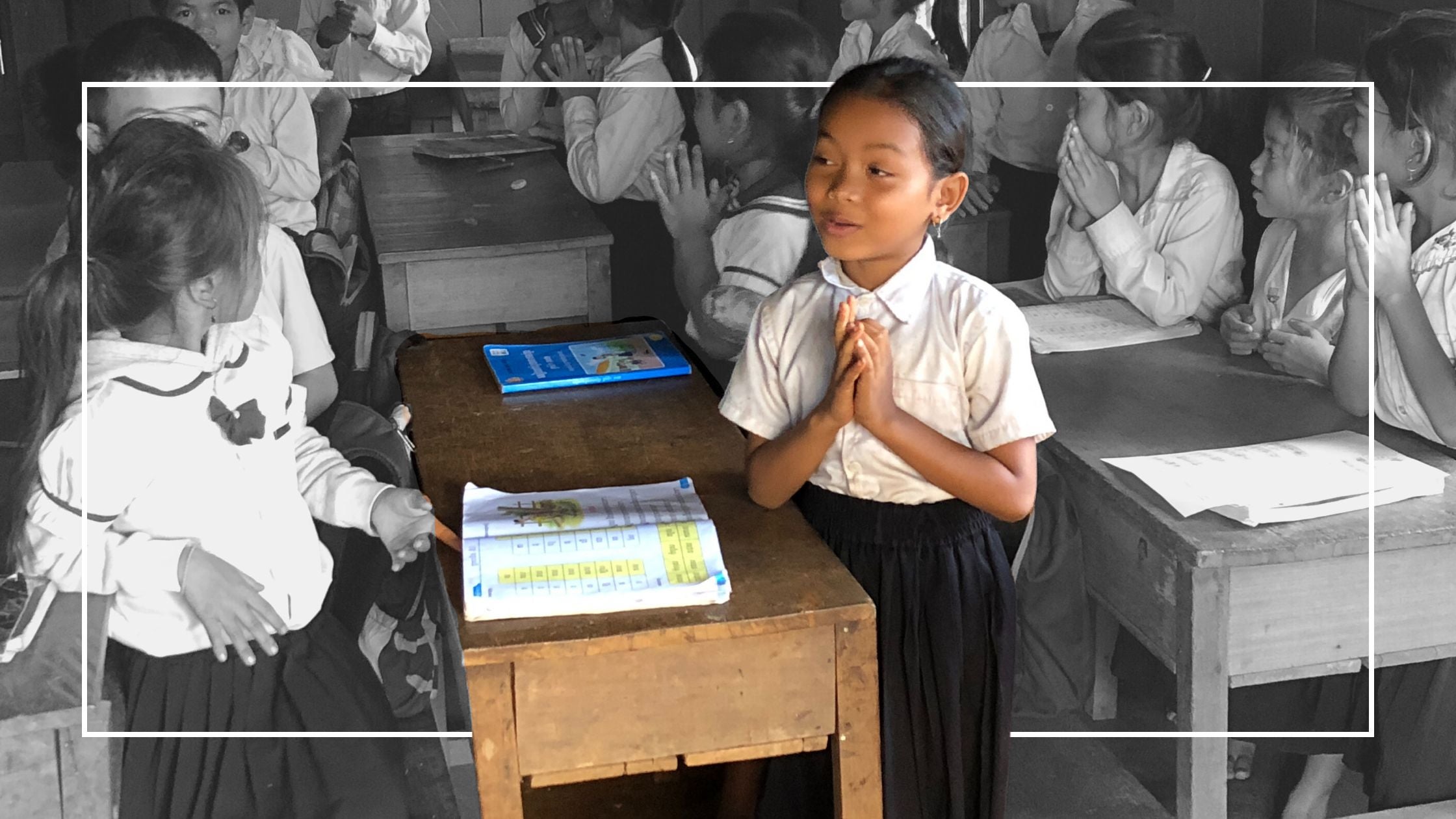 Cambodian Children in Classroom