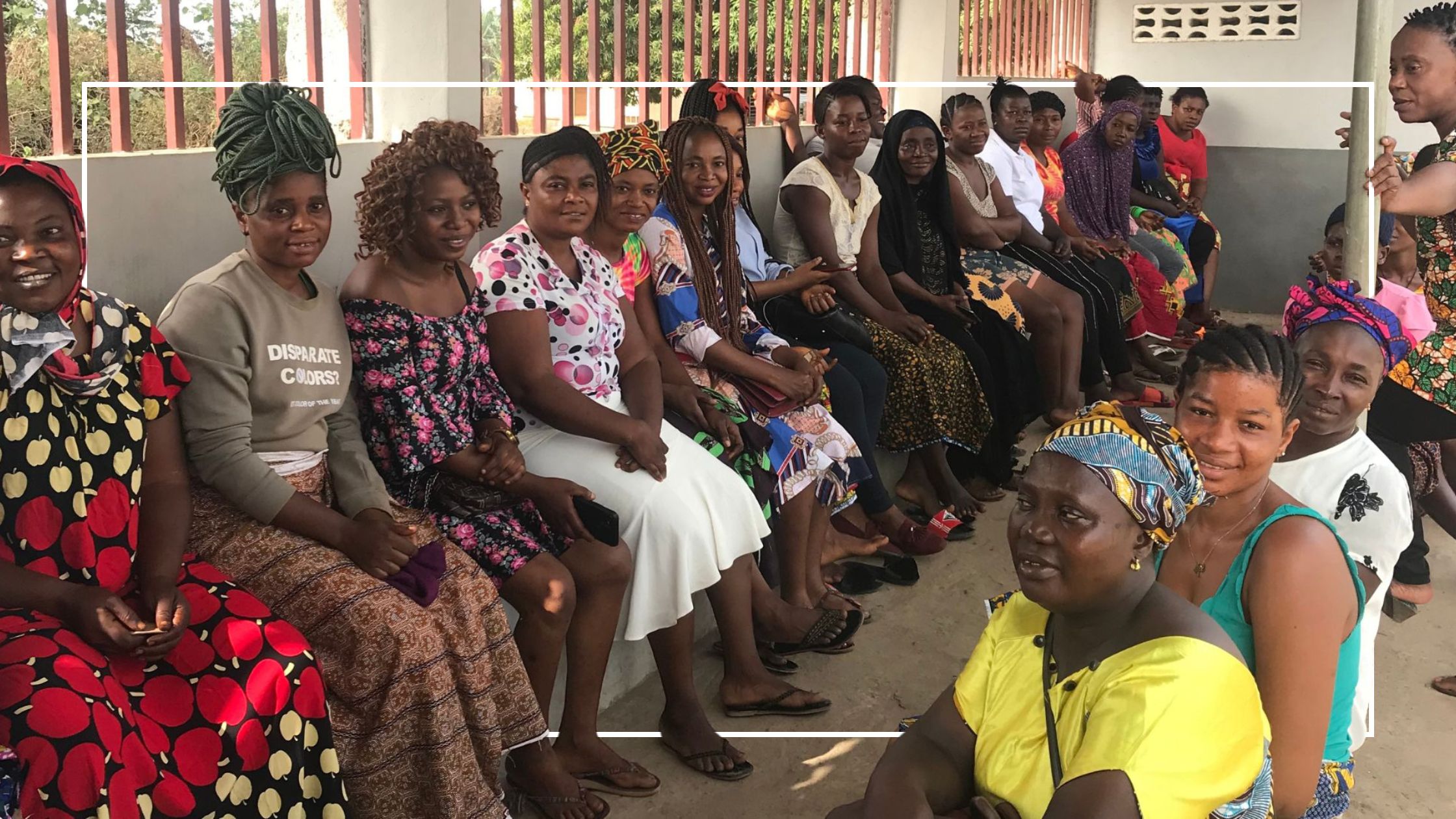 Women waiting to be screened for cervical cancer