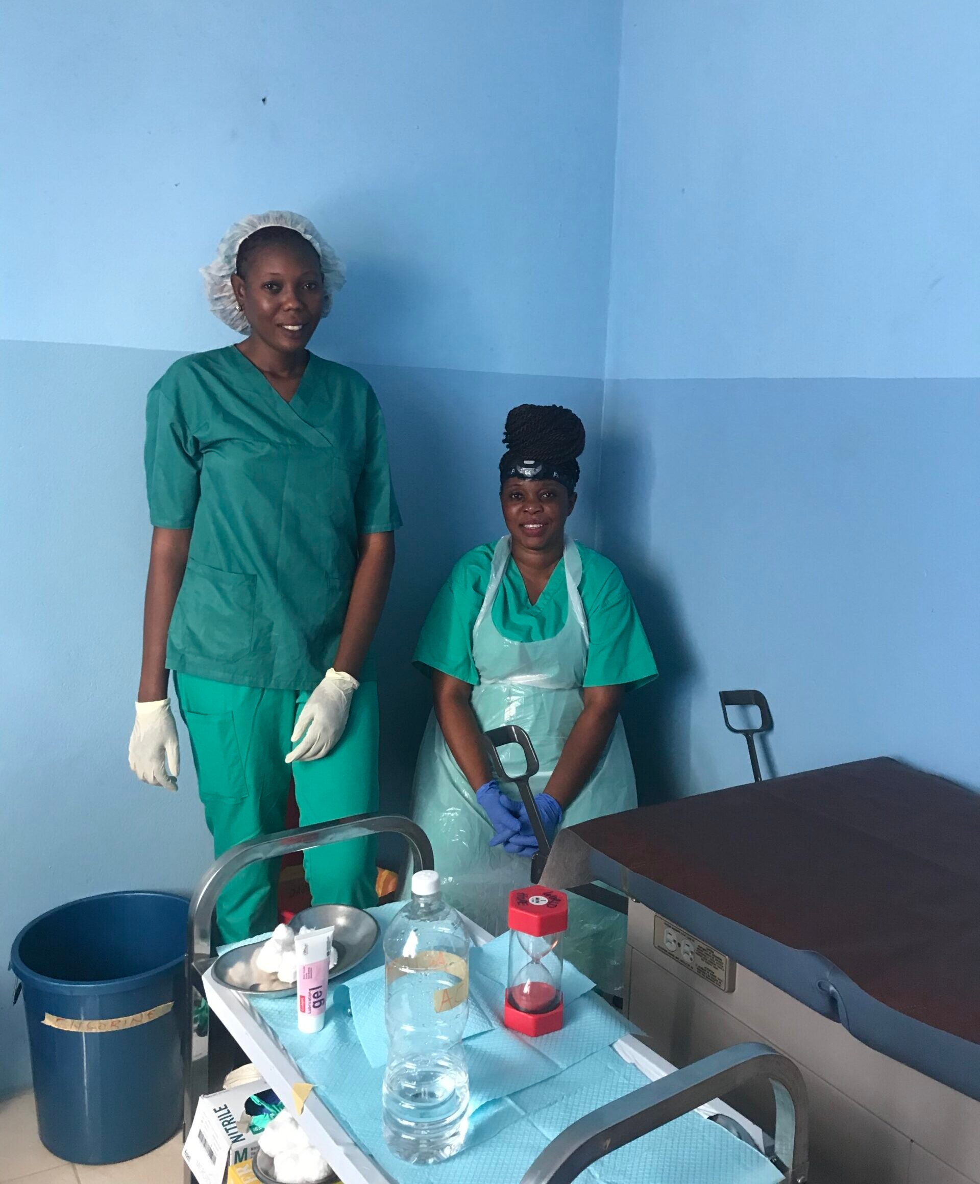 2 cervical cancer screening team members