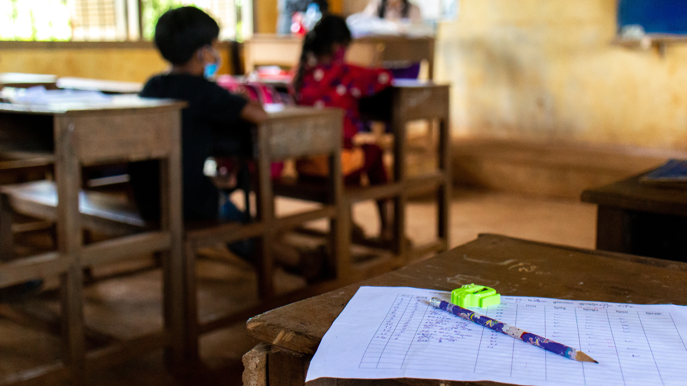 Children in a classroom