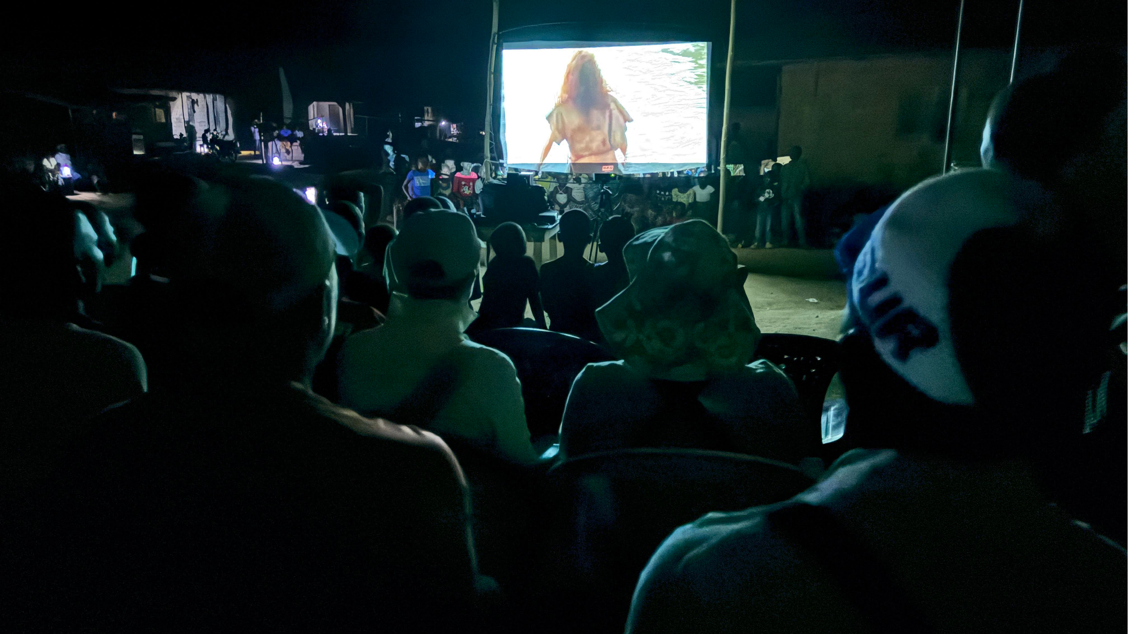 The Jesus Film watching the Jesus Film in Sierra Leone