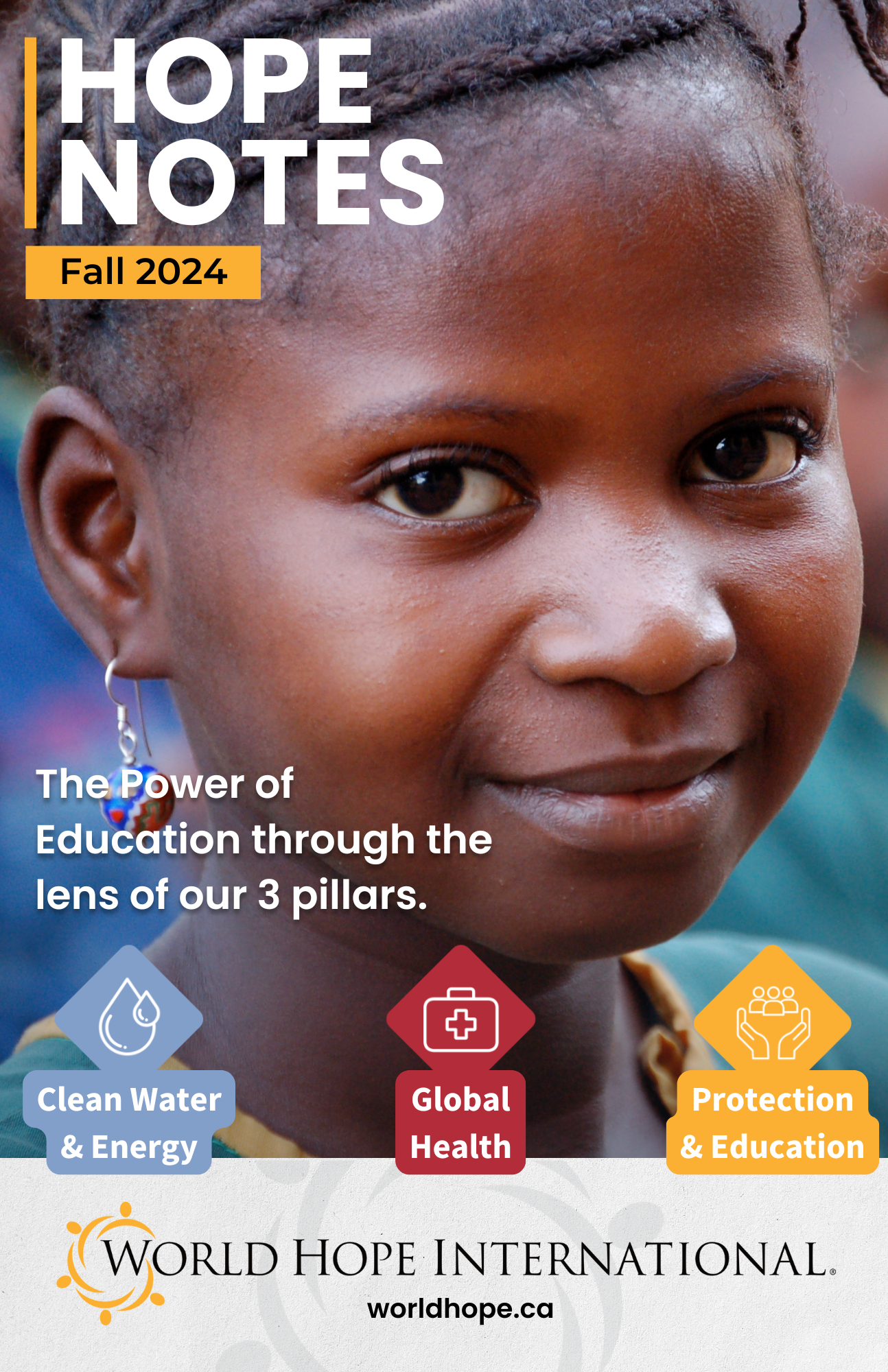 Hope Notes cover, young girl from Sierra Leone