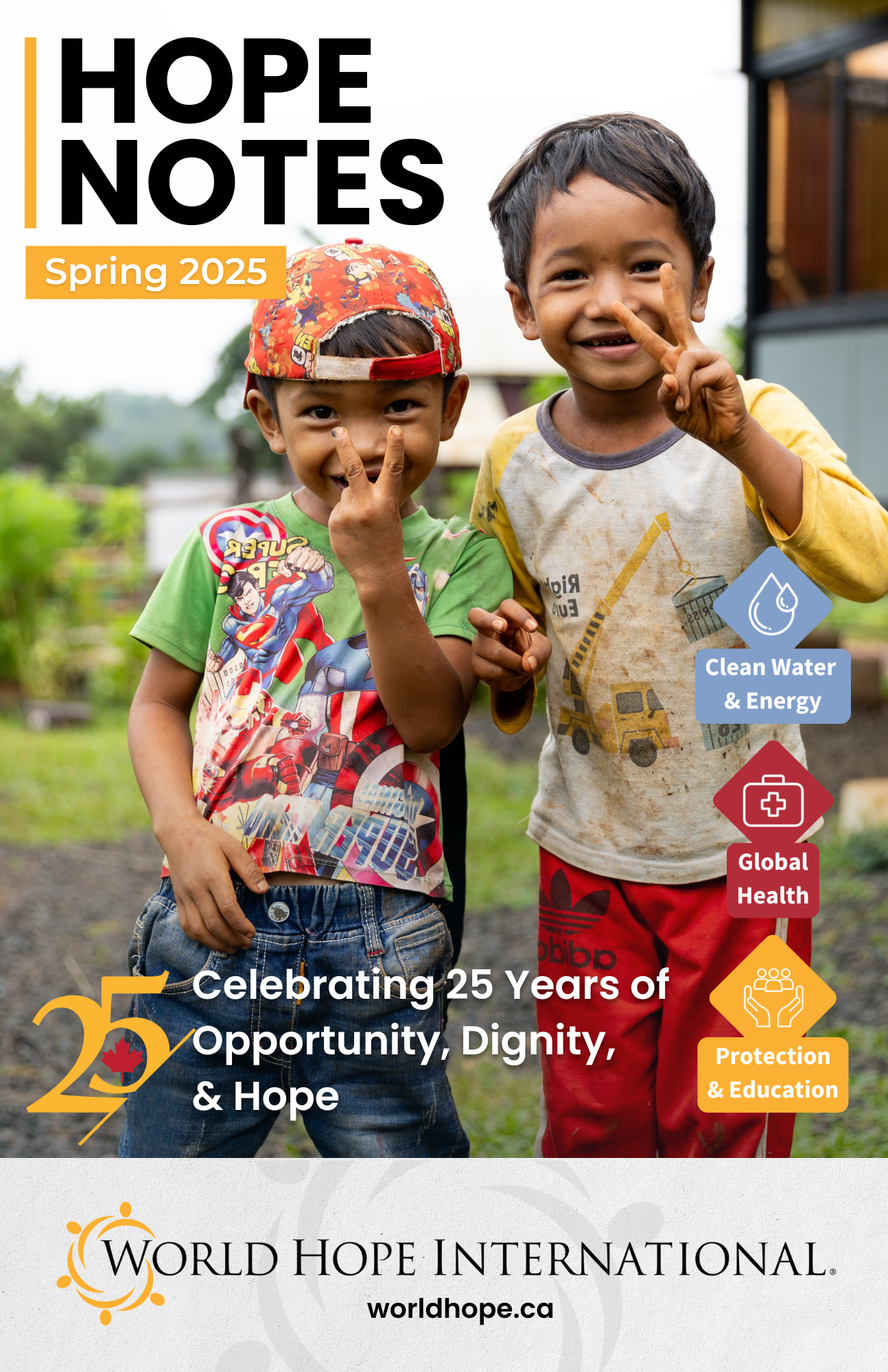 Hope Notes cover, two young boys smiling