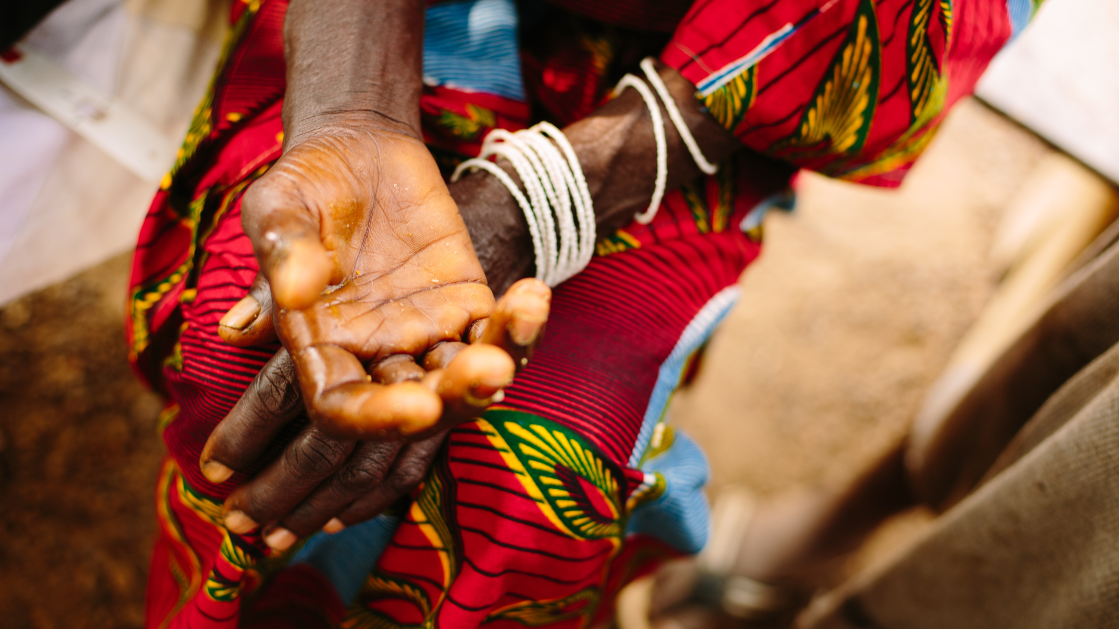 hand reaching palm up