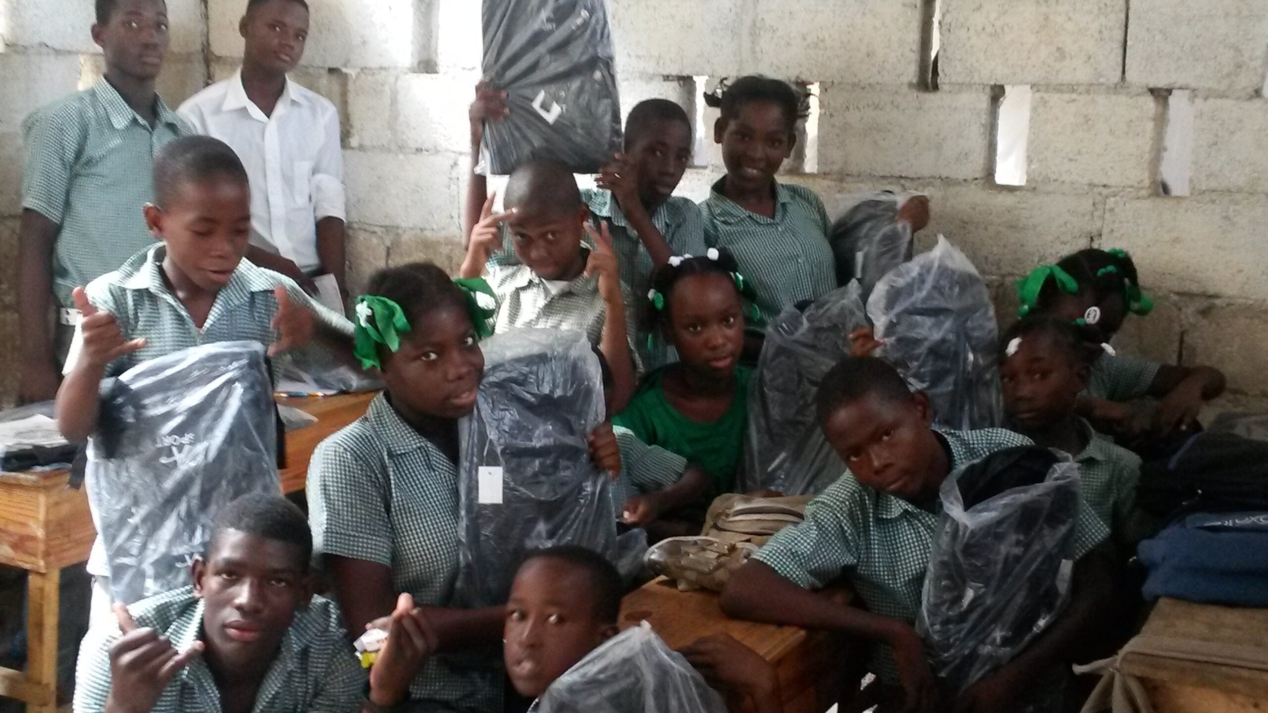 Students in Haiti