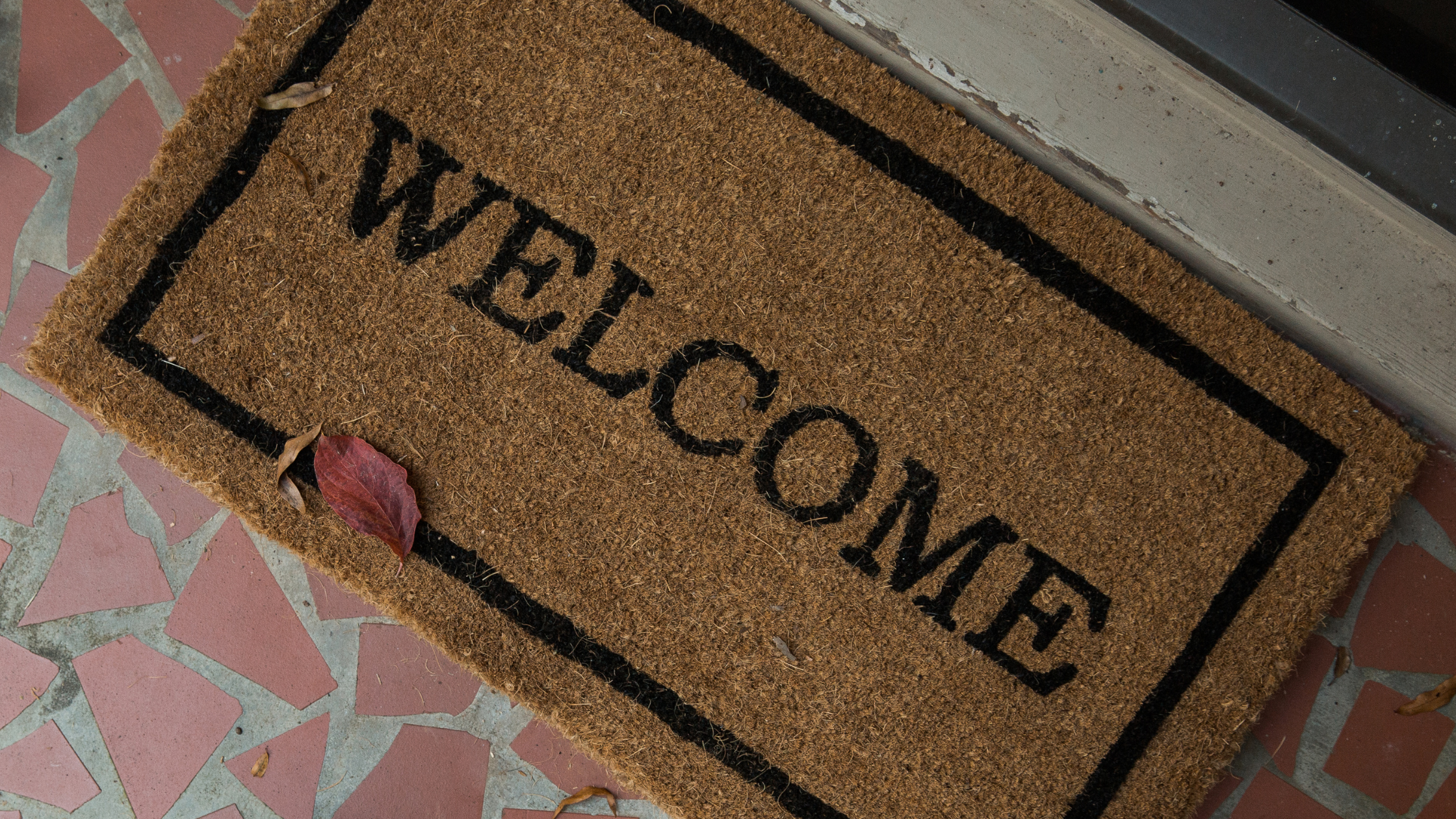 A welcome mat